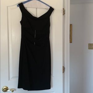 Black Off the Shoulder Cut Out Dress